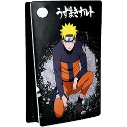 Konix Naruto Shippuden Façade de Protection pour Console PS5 - Silicone - Antichoc - Anti-Rayures - Motif Naruto - Noir  - Konix