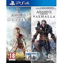 Compilation Assassin's Creed Odyssey + Assassin's Creed Valhalla FRA PS4  - Ubisoft