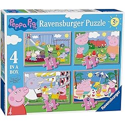 Ravensburger Boîte de 4 puzzles pour enfant à partir de 3 ans - Peppa Pig 6958 (12, 16, 20, 24 pièces) The Forest Stewardship Council