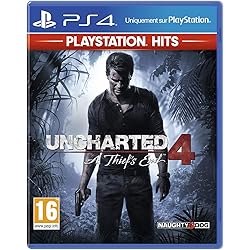 Sony, Uncharted 4 PS4, 1 Joueur, Mode Multijoueurs Disponible, Version Physique avec CD, En Français, PEGI 16+, Jeu pour PlayStation 4  - Playstation