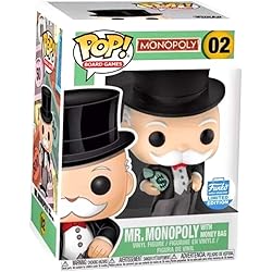 Funko POP 02 Mr Monopoly With Money Bag Exclusive Vinyl Figure