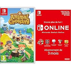 Animal Crossing : New Horizons pour Nintendo Switch & Switch Online - Abonnement 3 Mois | Code de téléchargement (Switch)  - Nintendo