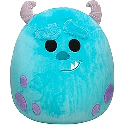 Squishmallows Disney Pixar Original Sulley Plush 35 cm - Official Large and Ultra Soft Plush