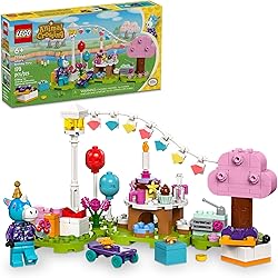 LEGO Animal Crossing Julian's Birthday Party Video Game for Kids, Video Game Series Animal Crossing Toy with Horse Figure, Birthday Gift for Girls Boys of 6