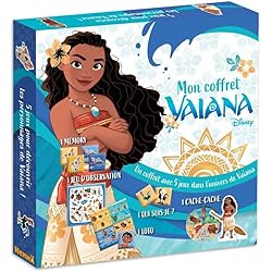 Disney Vaiana - Mon Coffret jeux - Mon Coffret Vaiana - Jeux éducatifs - Coffret jeux - Dès 4 ans
