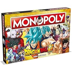 Winning Moves Monopoly Dragon Ball Super in French - Board Game 8+ - Board Game for 2 to 6 Players - Family Board Games in French