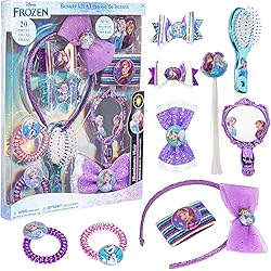 Townley Girl Disney Frozen Hair Accessory Kit for Girls Aged 3+ (20 Pieces)
