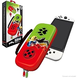 Hyperkin Étui de Transport Officiel Miraculous en EVA (Ladybug/Cat Noir), Coccinelle/Chat Noir 