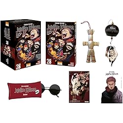 Jujutsu Kaisen T28 - édition prestige: Avec 1 carillon, des lunettes Satoru Gojo, 1 poupée vaudou, 1 lenticulaire et 1 ex-libris