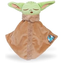Simba Star Wars Grogu Tête avec Doudou 100% GRS recyclé, Peluche Douce, idée Cadeau pour Enfants et Fans à partir de 0 Mois