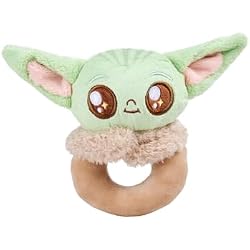 Simba Star Wars Grogu Hochet en Peluche 100% GRS recyclée - Peluche Douillette en Peluche Douce, idée Cadeau pour Enfants et Fans à partir de 0 Mois