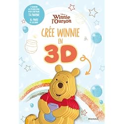 Disney Winnie l'Ourson - Crée ton héros en 3D - Crée Winnie en 3D - Livre de coloriage 4 ans - Autocollants Winnie - Coloriage Winnie - Coloriage Disney - Personnage à construire
