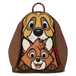 Mini sac à dos Loungefly Disney : D23 Exclusive The Fox and the Hound Tod & Copper Cosplay Mini Backpack